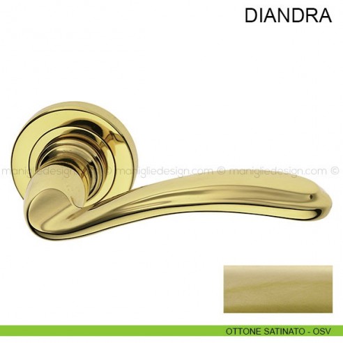 Maniglia per porta Diandra Pasini ottone satinato