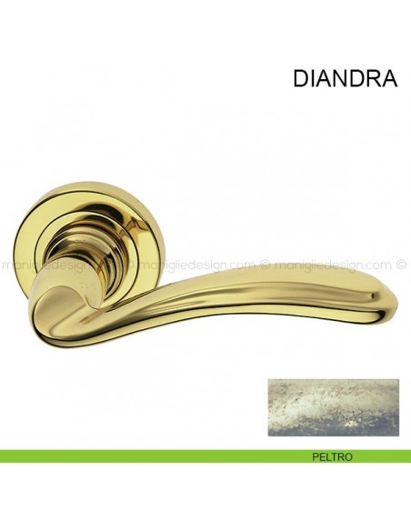 Maniglia per porta Diandra Pasini peltro