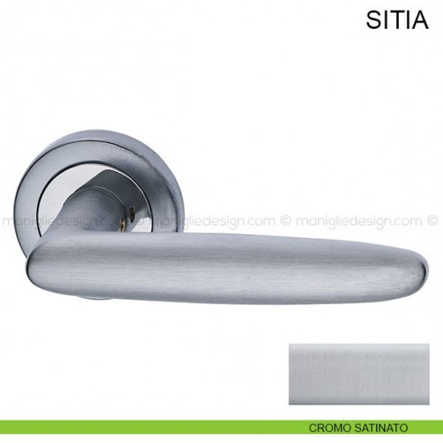 Maniglia per porta Sitia Pasini cromo satinato