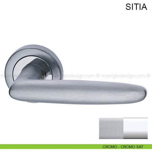 Maniglia per porta Sitia Pasini cromo lucido/satinato