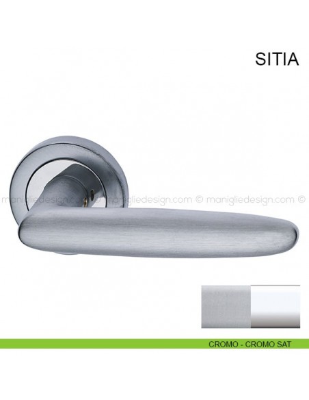 Maniglia per porta Sitia Pasini cromo lucido/satinato