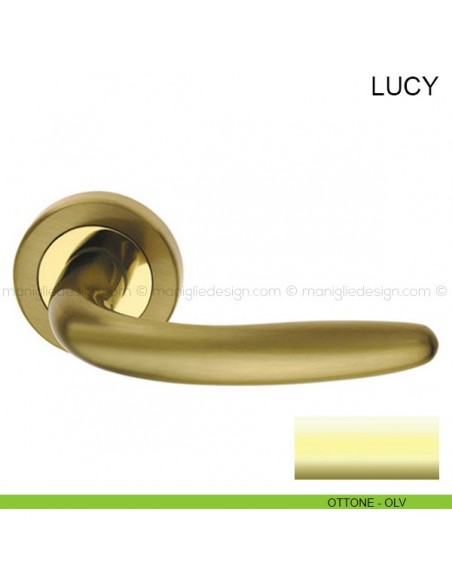 Maniglia per porta Lucy Pasini ottone lucido