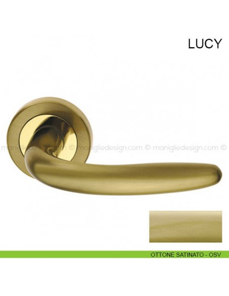 Maniglia per porta Lucy Pasini ottone satinato