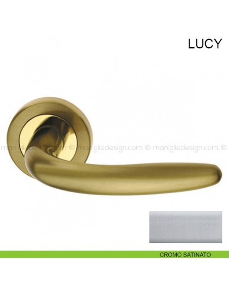 Maniglia per porta Lucy Pasini cromo satinato