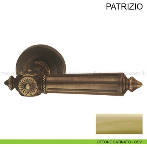 Maniglia per porta Patrizio Pasini ottone satinato