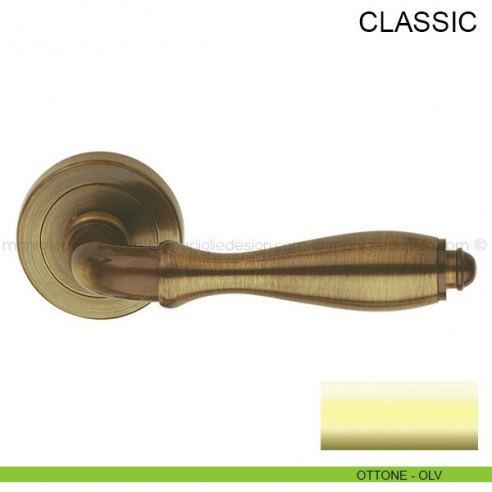 Maniglia per porta Classic Pasini ottone lucido