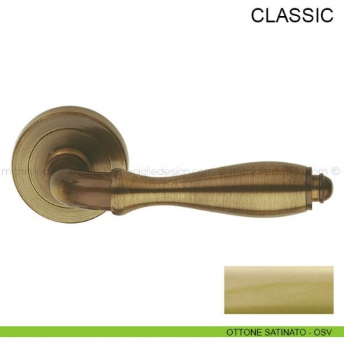 Maniglia per porta Classic Pasini ottone satinato