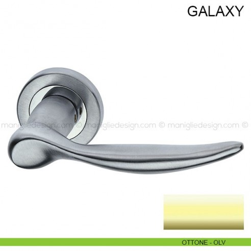 Maniglia per porta Galaxy Pasini ottone lucido