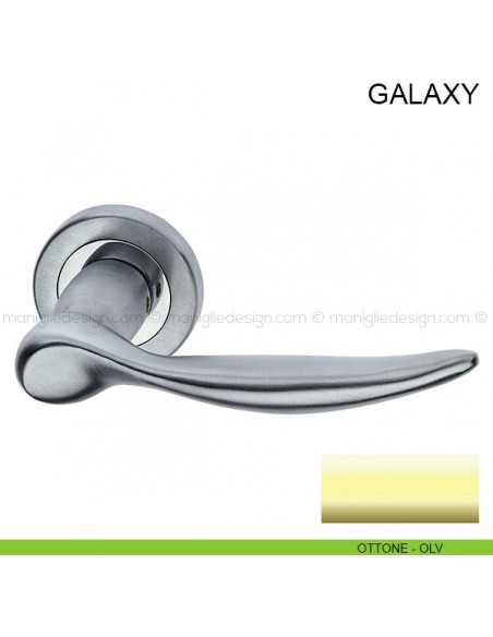 Maniglia per porta Galaxy Pasini ottone lucido