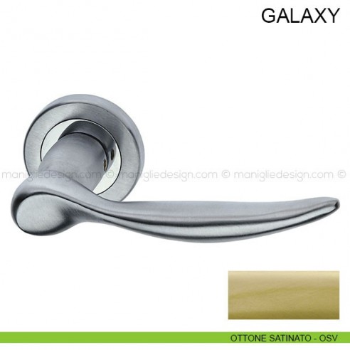 Maniglia per porta Galaxy Pasini ottone satinato