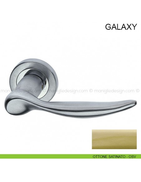Maniglia per porta Galaxy Pasini ottone satinato