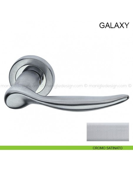 Maniglia per porta Galaxy Pasini cromo satinato