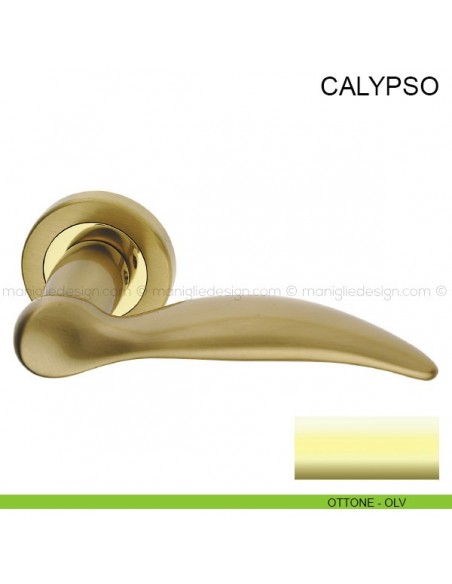 Maniglia per porta Calypso Pasini ottone lucido