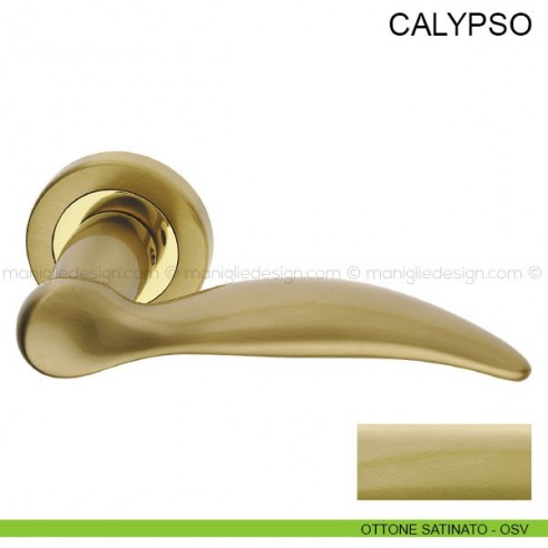 Maniglia per porta Calypso Pasini ottone satinato