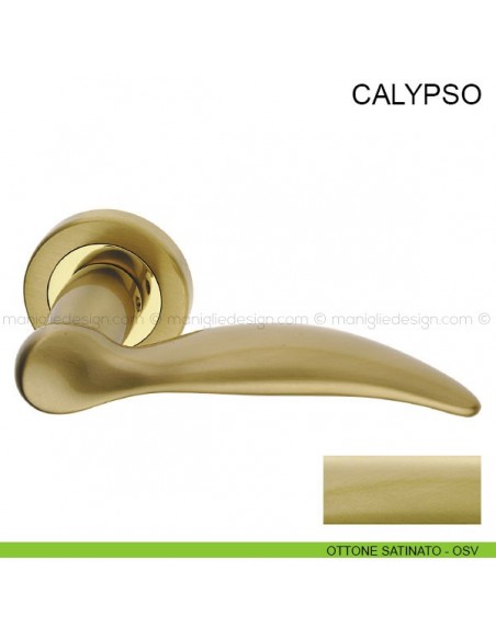 Maniglia per porta Calypso Pasini ottone satinato