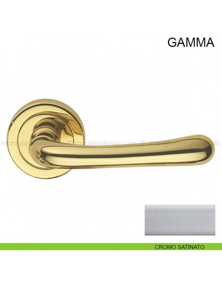 Maniglia per porta Gamma Pasini cromo satinato