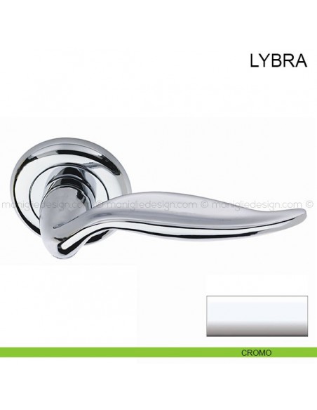 Maniglia per porta Lybra Pasini cromo lucido