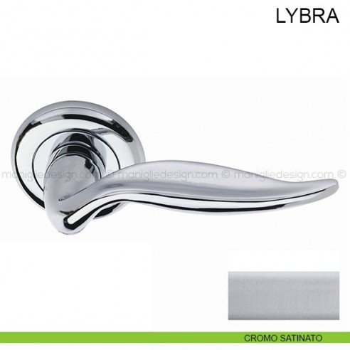 Maniglia per porta Lybra Pasini cromo satinato