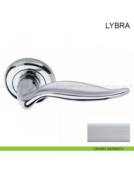 Maniglia per porta Lybra Pasini cromo satinato
