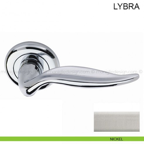 Maniglia per porta Lybra Pasini nikel