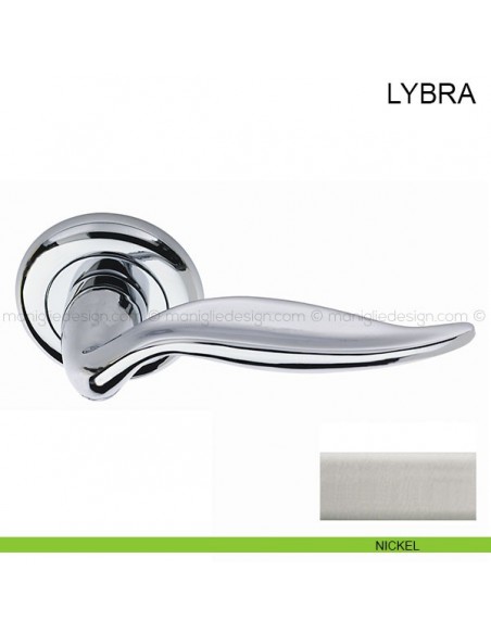 Maniglia per porta Lybra Pasini nikel