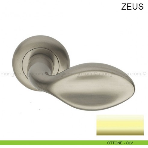 Maniglia per porta Zeus Pasini ottone lucido