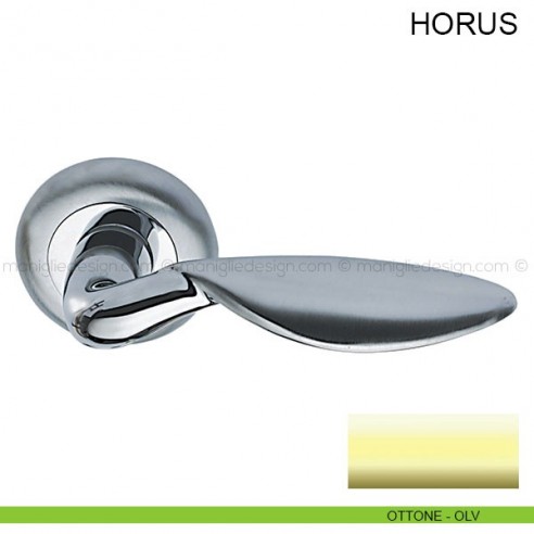 Maniglia per porta Horus Pasini ottone lucido