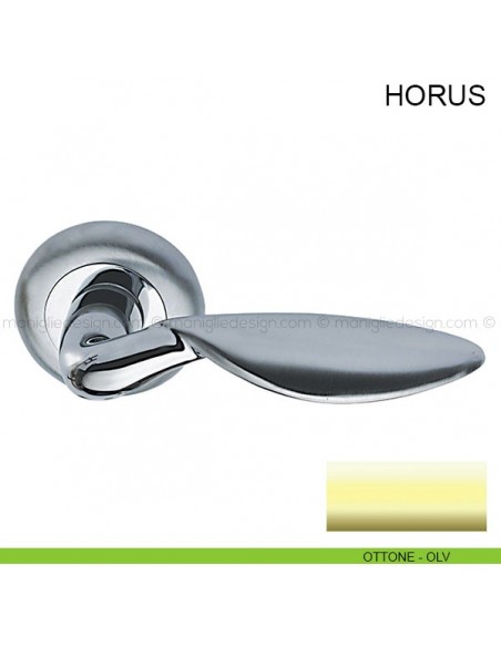 Maniglia per porta Horus Pasini ottone lucido