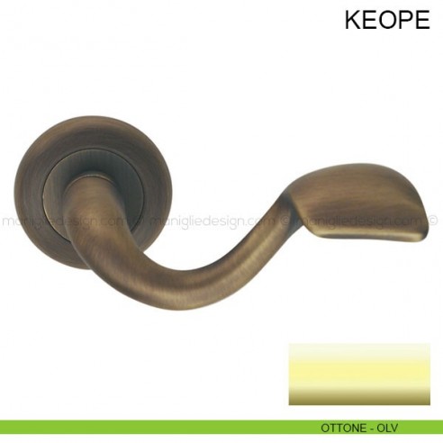 Maniglia per porta Keope Pasini ottone lucido
