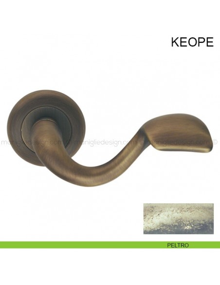 Maniglia per porta Keope Pasini peltro