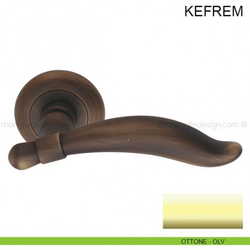 Maniglia per porta Kefrem Pasini ottone lucido