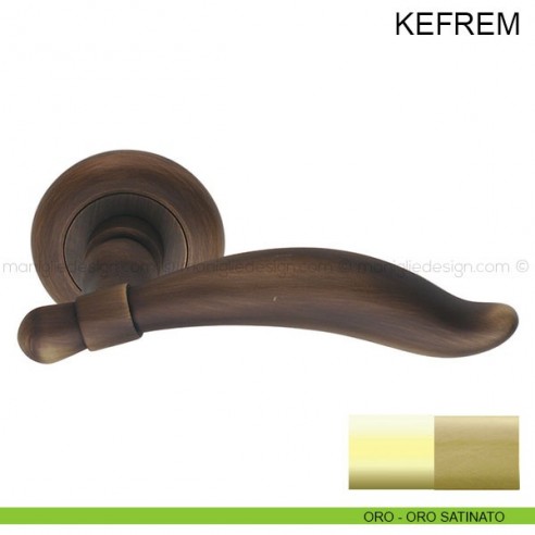 Maniglia per porta Kefrem Pasini oro - oro satinato