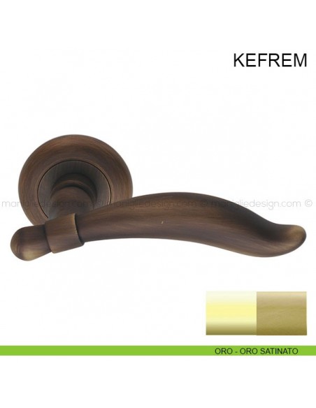 Maniglia per porta Kefrem Pasini oro - oro satinato