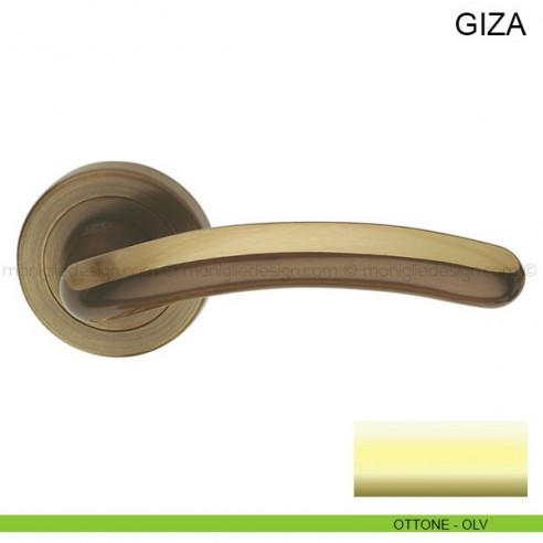 Maniglia per porta Giza Pasini ottone lucido