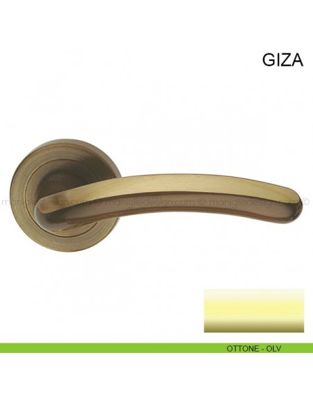 Maniglia per porta Giza Pasini ottone lucido