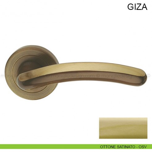 Maniglia per porta Giza Pasini ottone satinato
