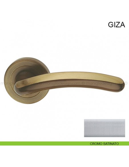 Maniglia per porta Giza Pasini cromo satinato