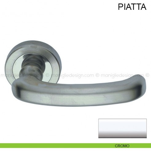 Maniglia per porta Piatta Pasini cromo lucido