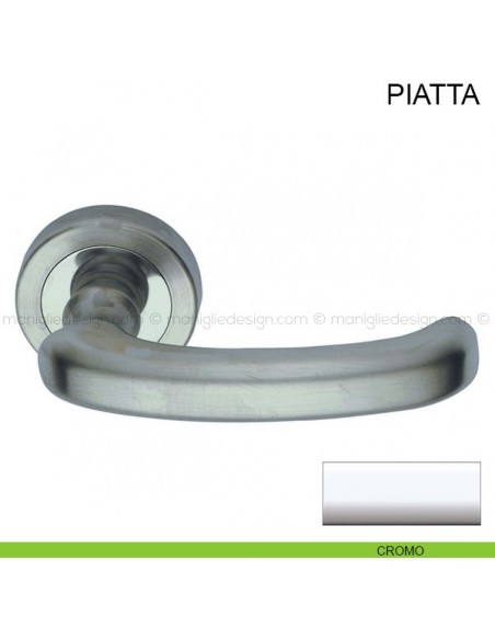 Maniglia per porta Piatta Pasini cromo lucido