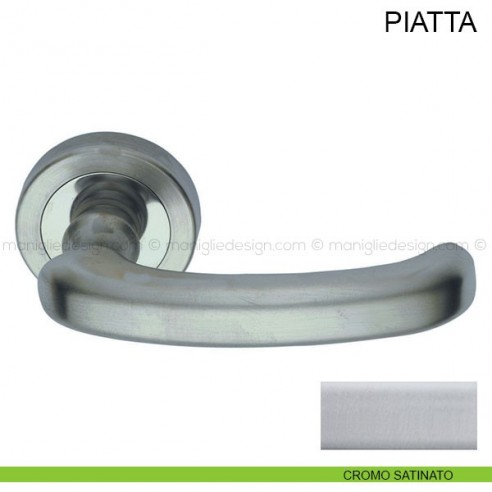 Maniglia per porta Piatta Pasini cromo satinato