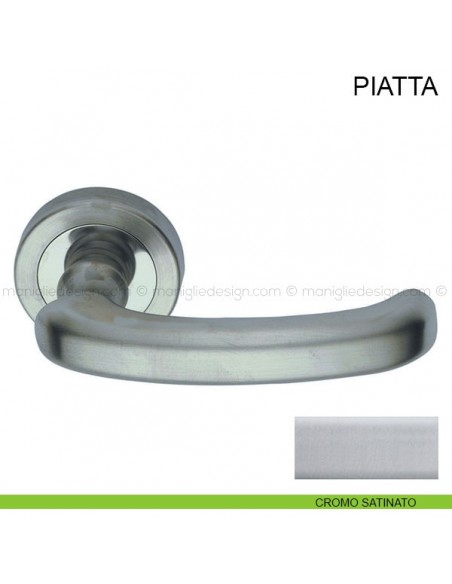 Maniglia per porta Piatta Pasini cromo satinato