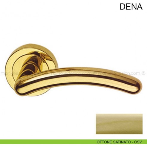 Maniglia per porta Dena Pasini ottone satinato
