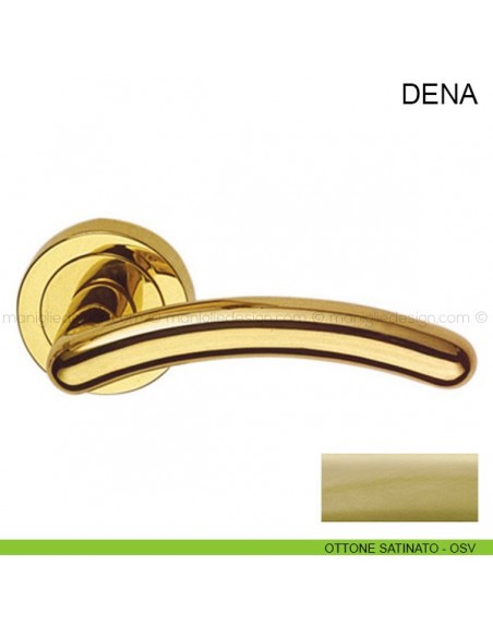 Maniglia per porta Dena Pasini ottone satinato