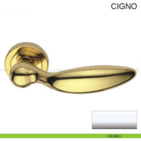 Maniglia per porta Cigno Pasini cromo lucido