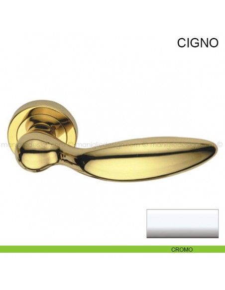Maniglia per porta Cigno Pasini cromo lucido