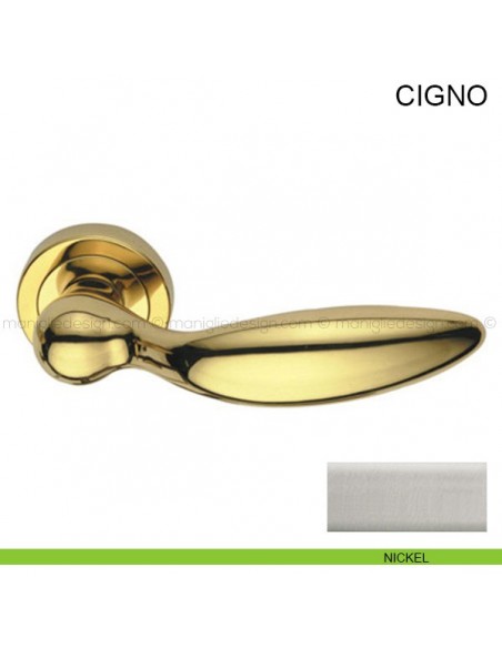 Maniglia per porta Cigno Pasini nikel satinato