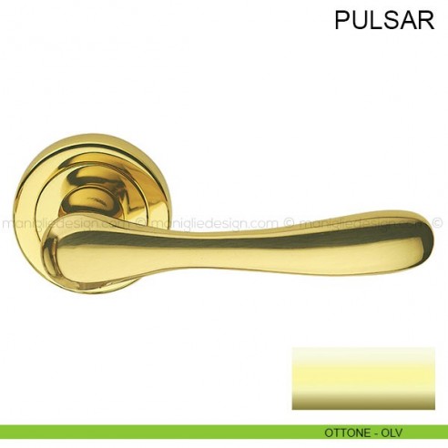 Maniglia per porta Pulsar Pasini ottone lucido