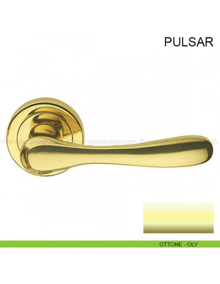 Maniglia per porta Pulsar Pasini ottone lucido