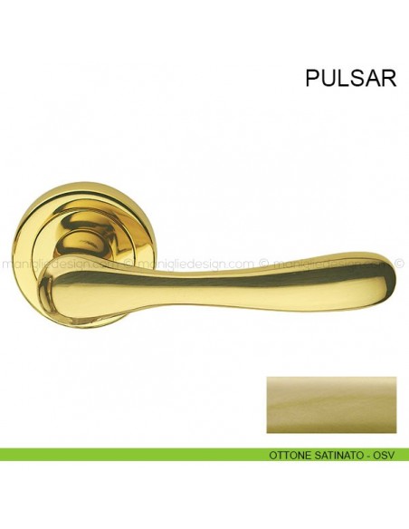 Maniglia per porta Pulsar Pasini ottone satinato