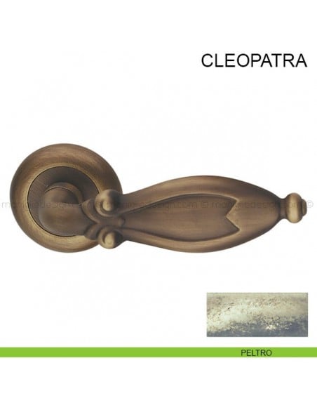 Maniglia per porta Cleopatra Pasini peltro